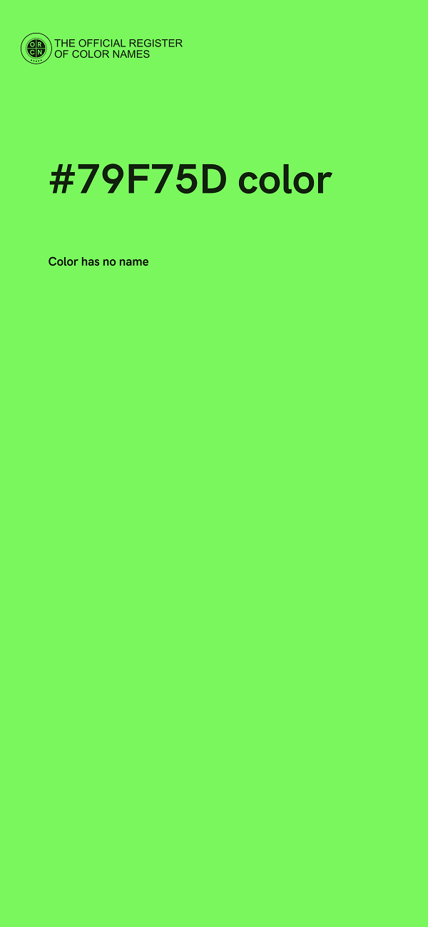 #79F75D color image