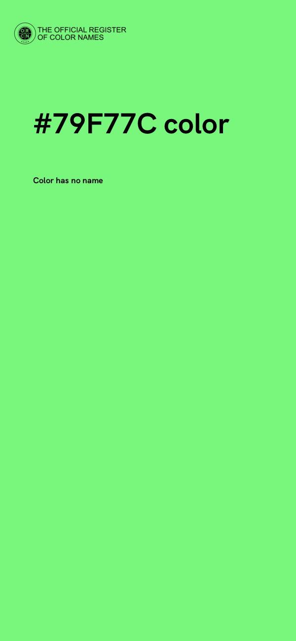 #79F77C color image