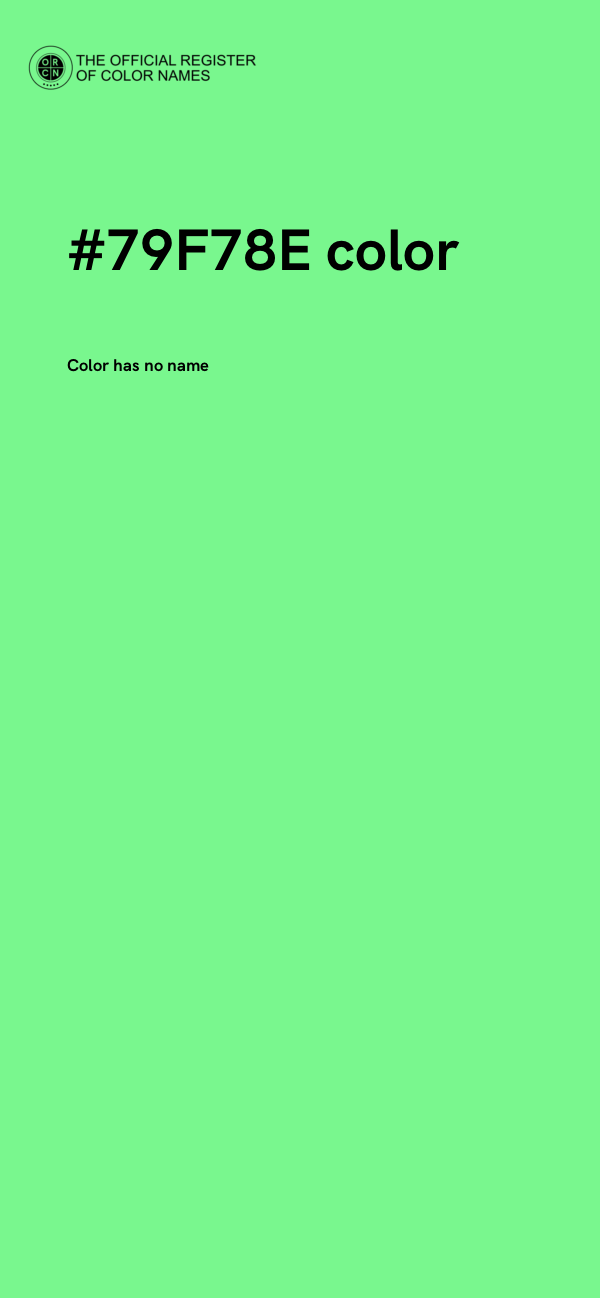 #79F78E color image