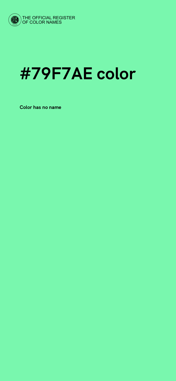 #79F7AE color image