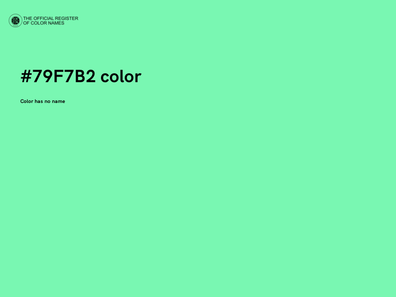 #79F7B2 color image