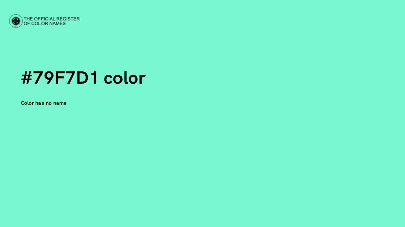 #79F7D1 color image