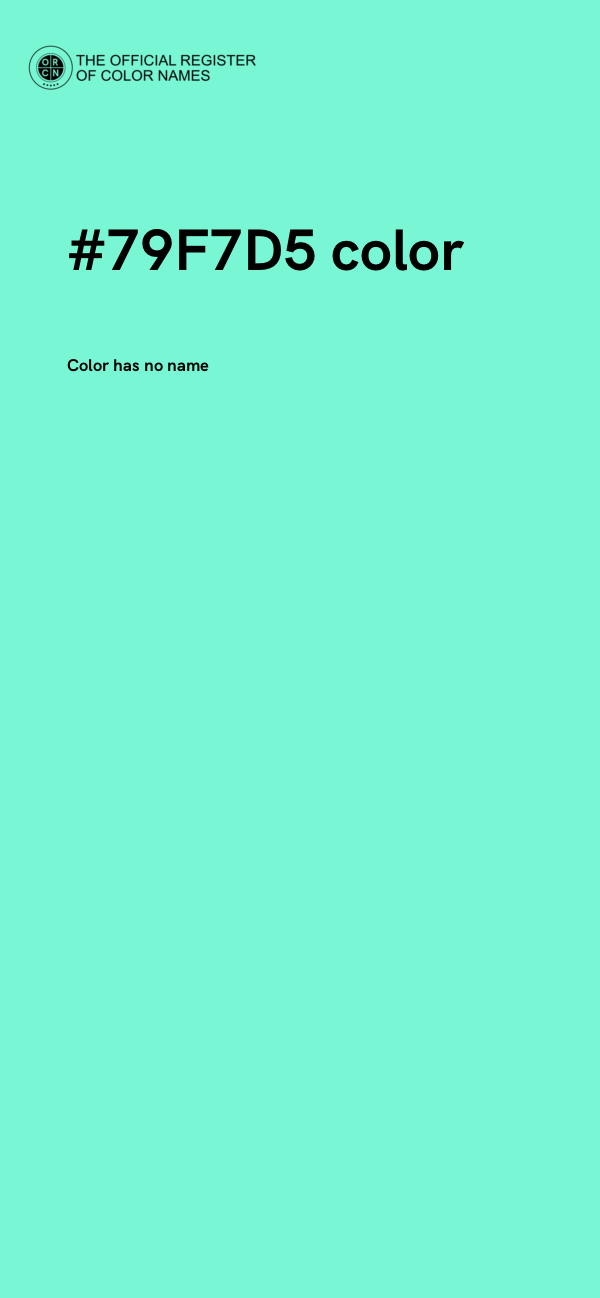 #79F7D5 color image