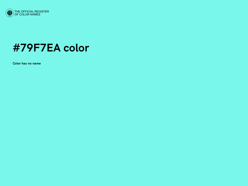 #79F7EA color image