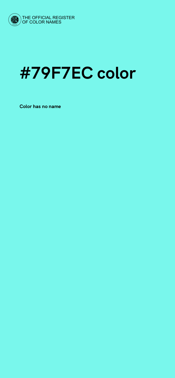 #79F7EC color image