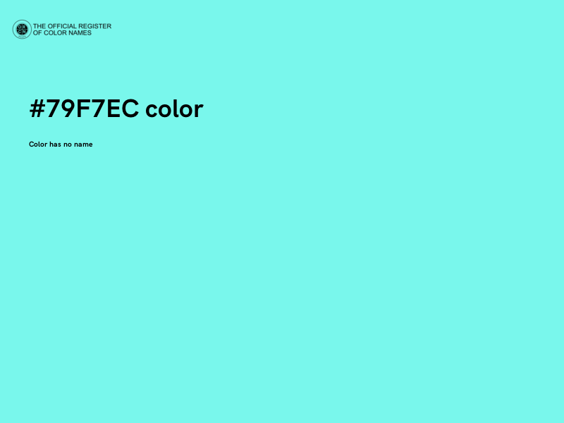 #79F7EC color image