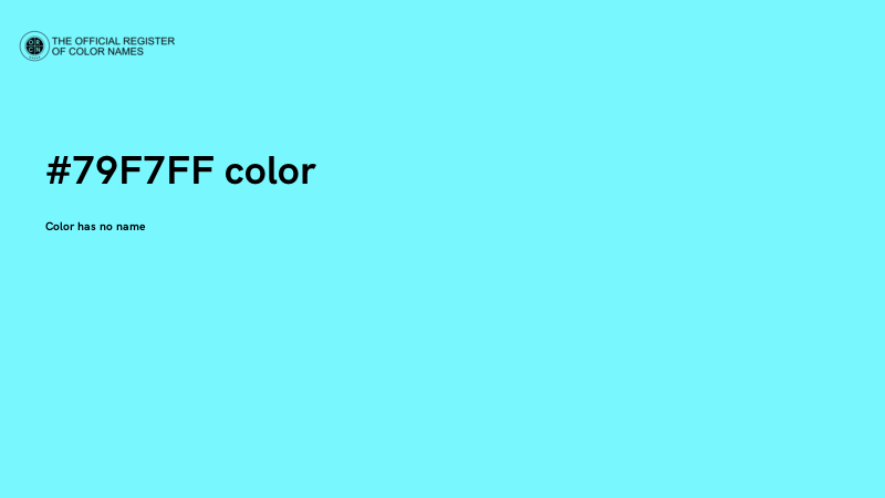 #79F7FF color image