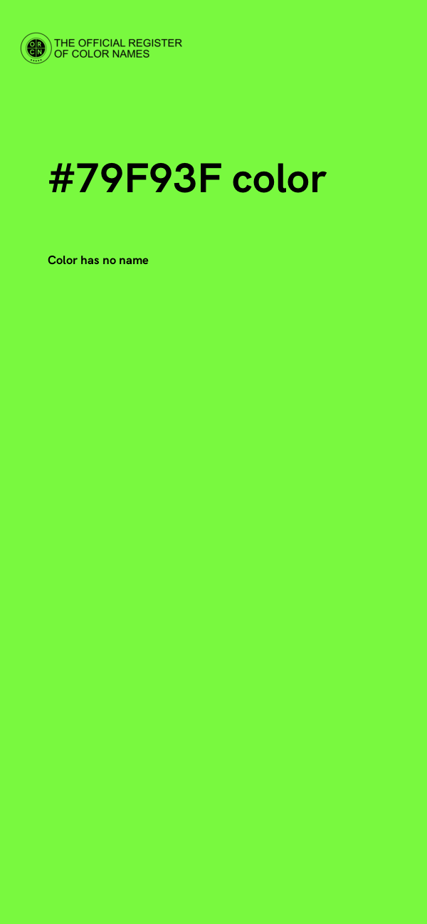 #79F93F color image