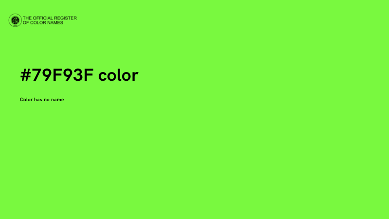 #79F93F color image