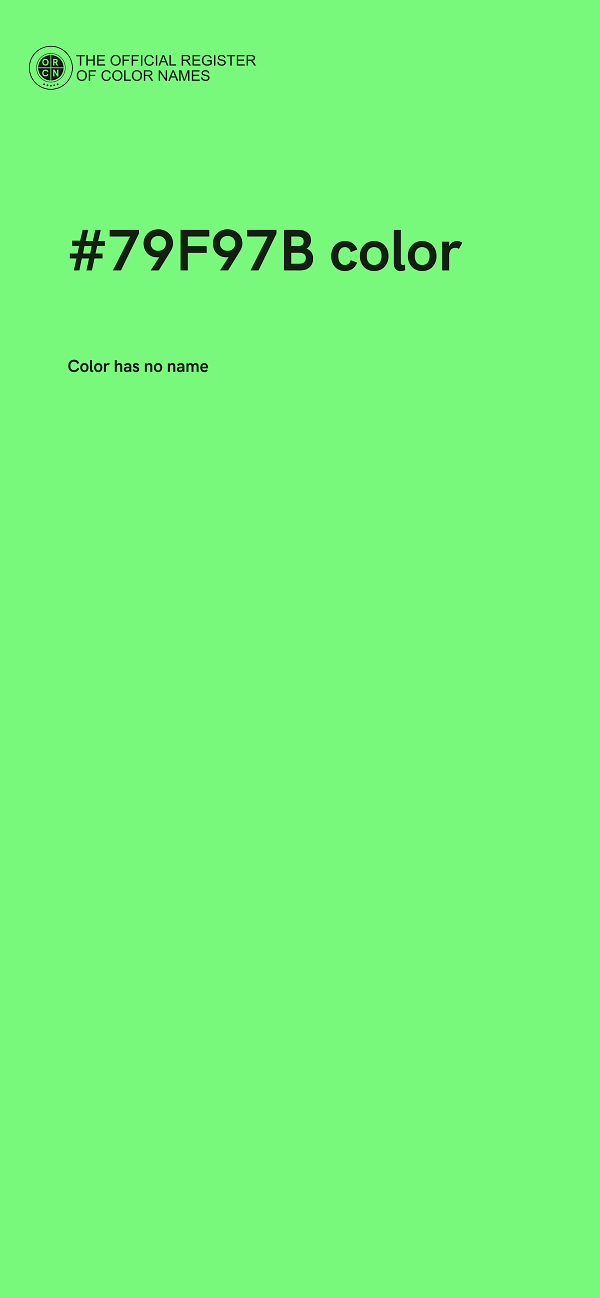 #79F97B color image