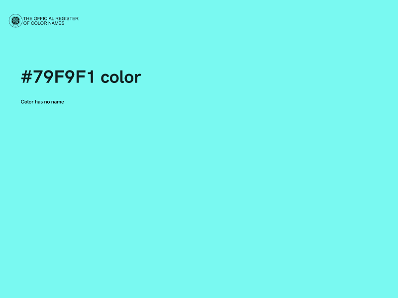 #79F9F1 color image