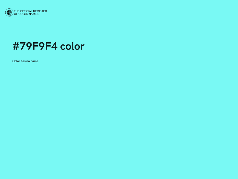 #79F9F4 color image