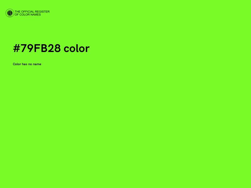 #79FB28 color image