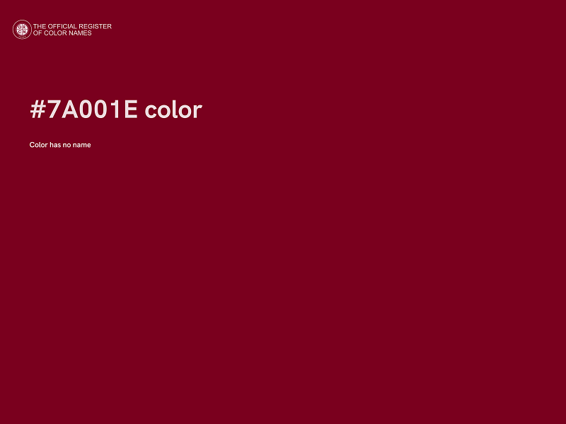 #7A001E color image