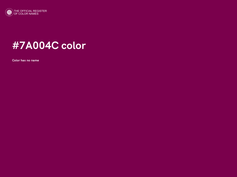 #7A004C color image