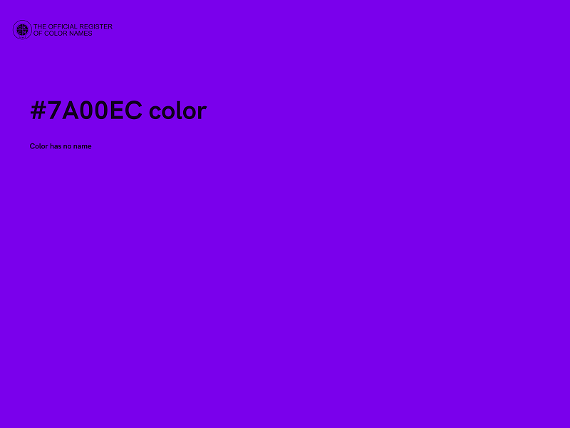 #7A00EC color image