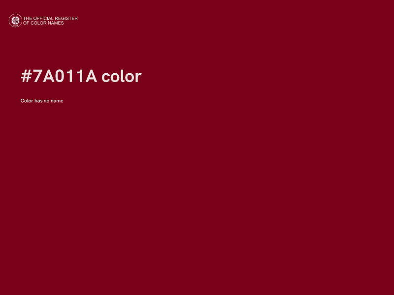 #7A011A color image