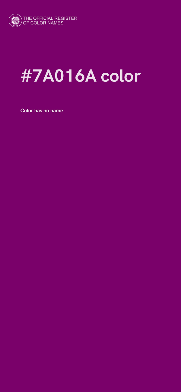 #7A016A color image
