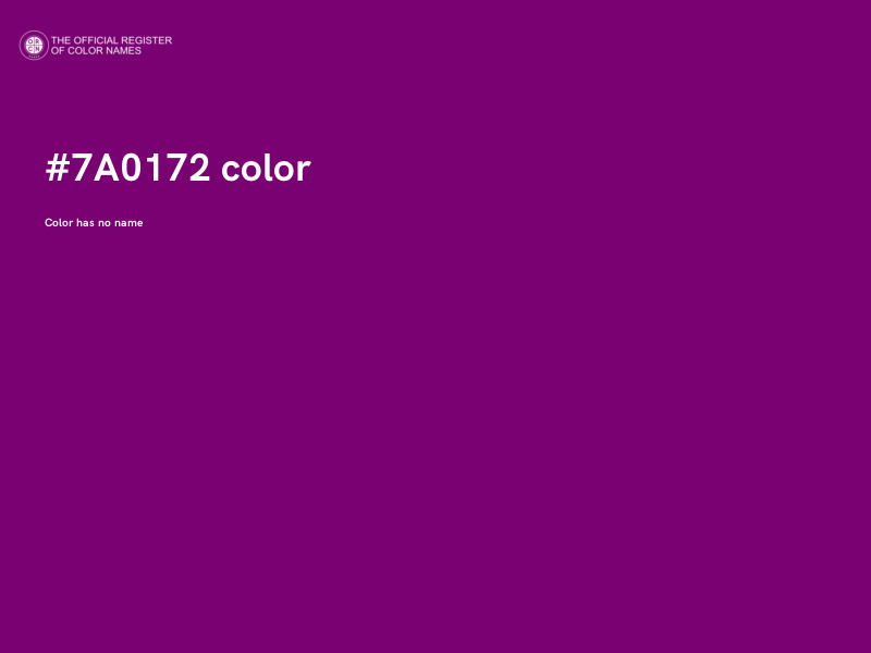 #7A0172 color image