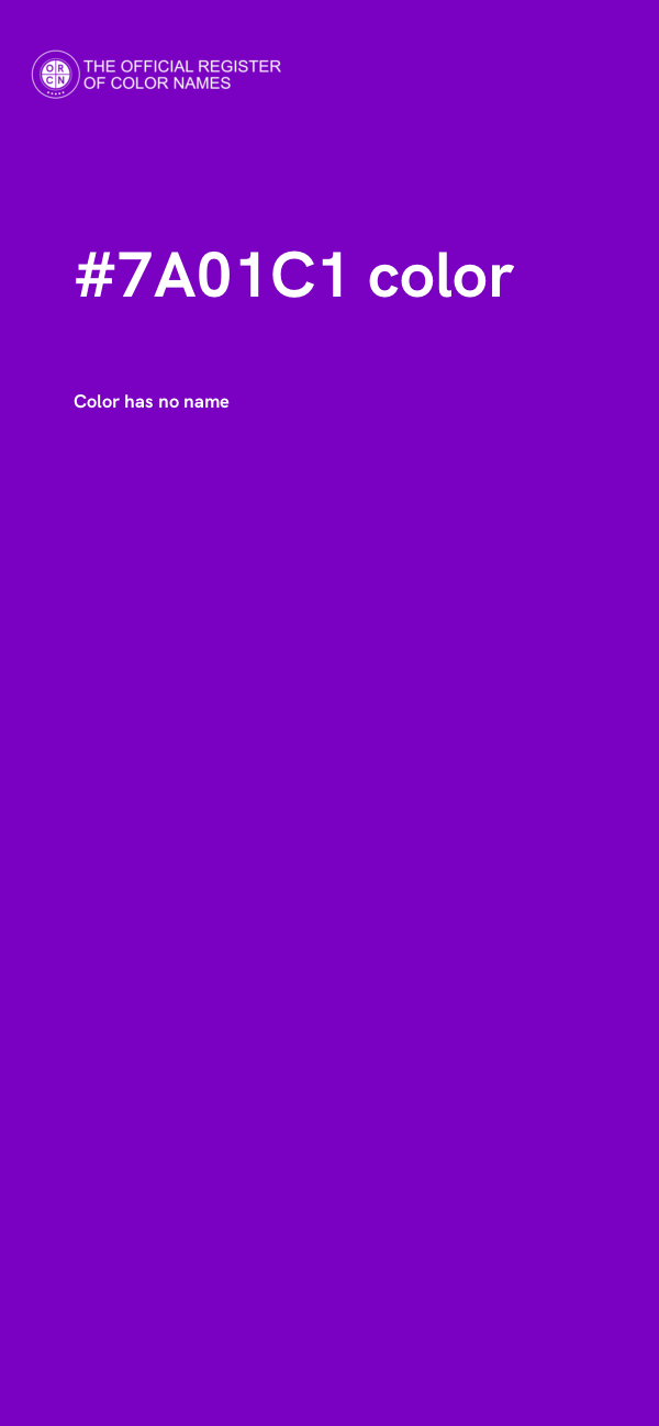 #7A01C1 color image