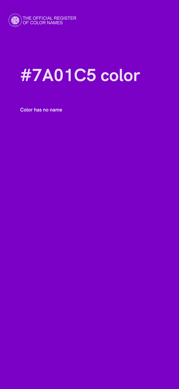 #7A01C5 color image