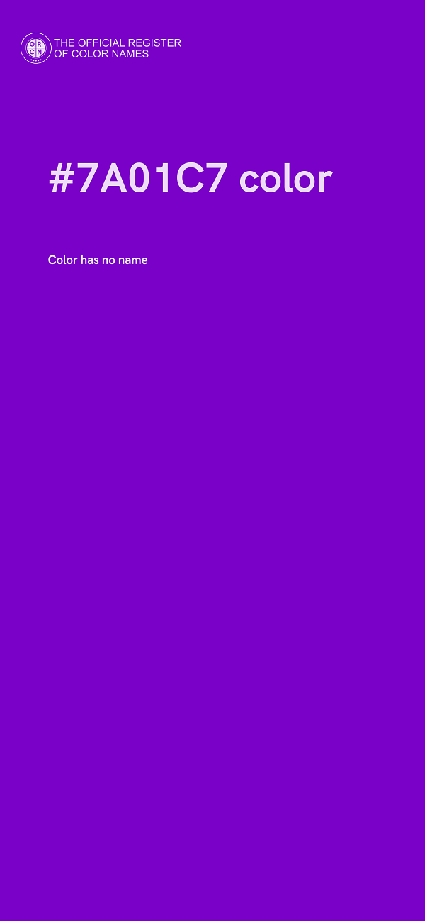 #7A01C7 color image