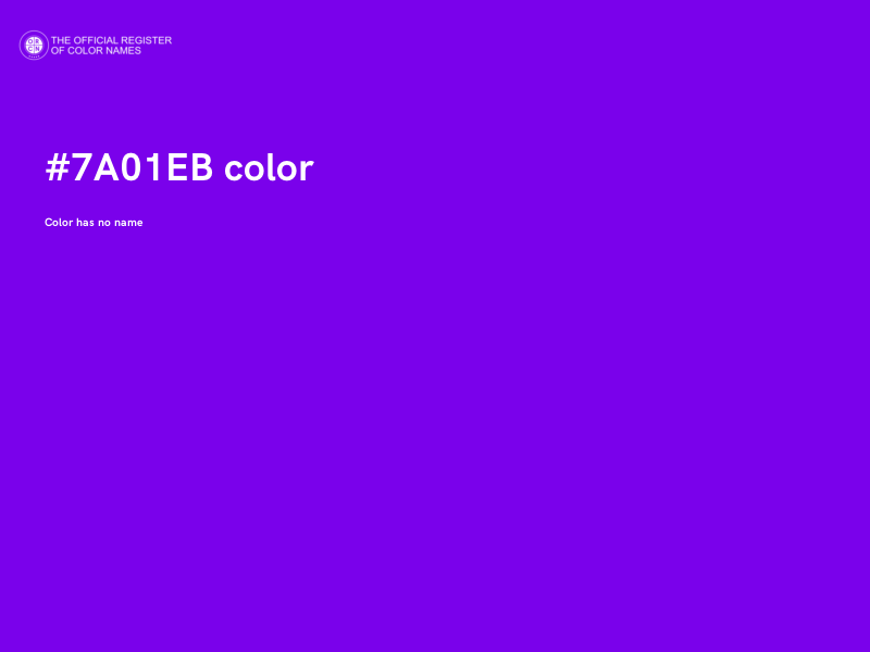 #7A01EB color image