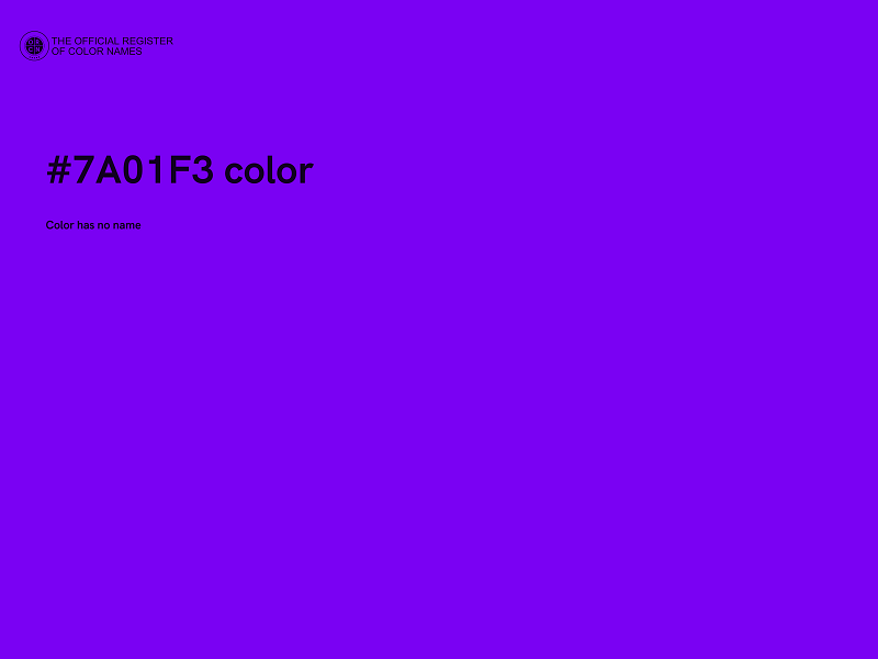 #7A01F3 color image