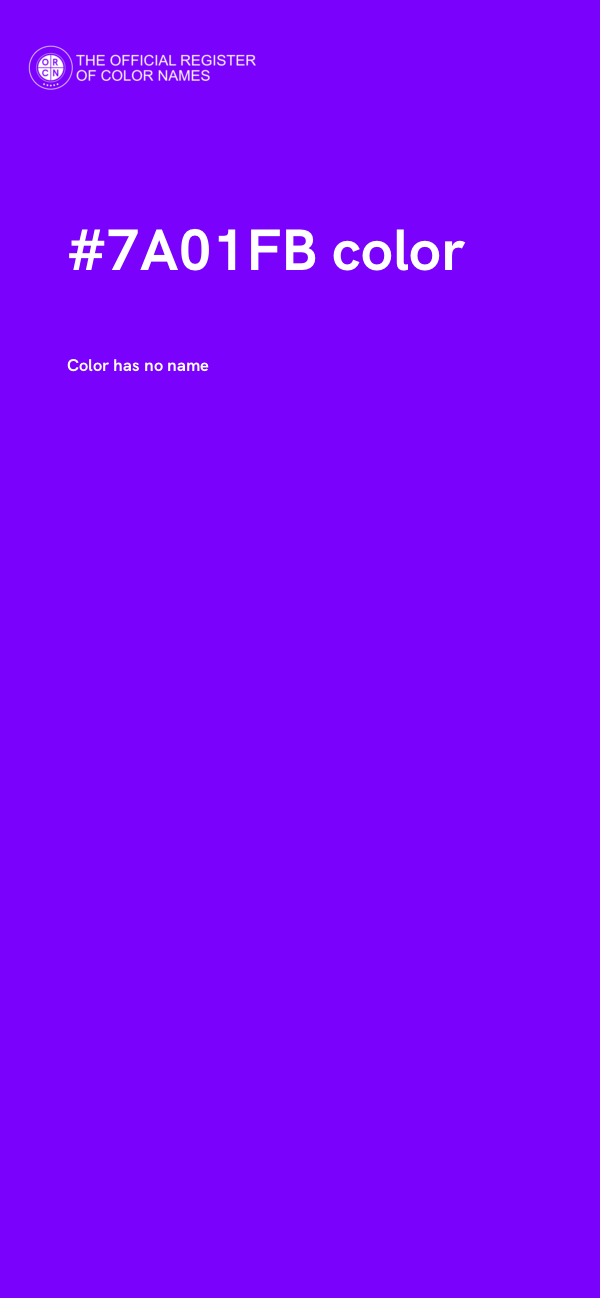 #7A01FB color image