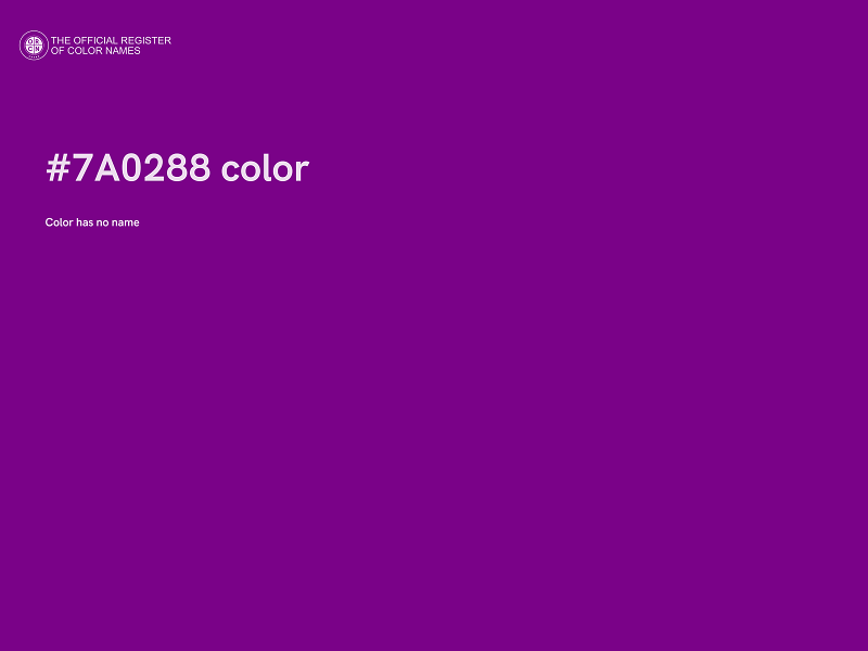 #7A0288 color image