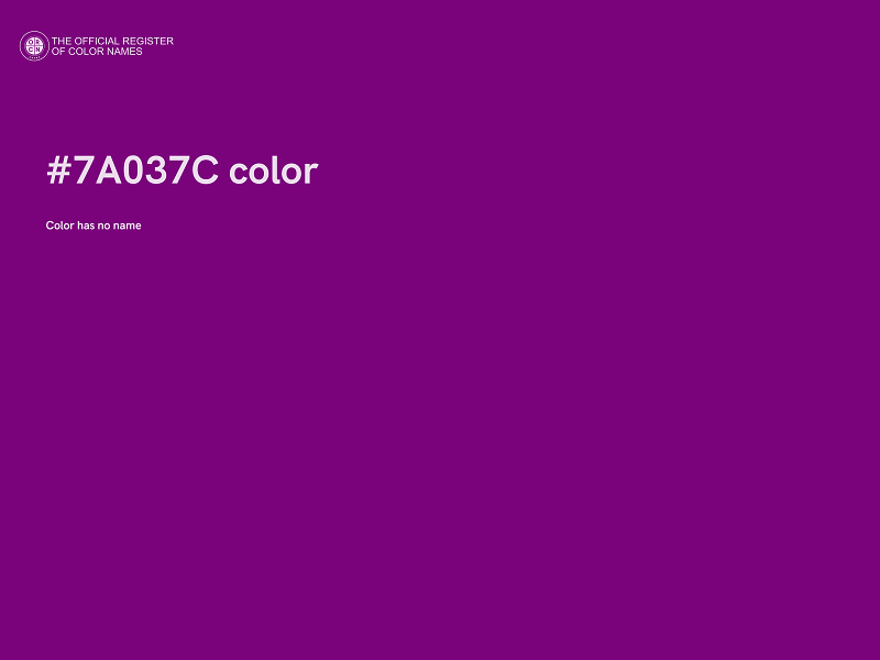 #7A037C color image