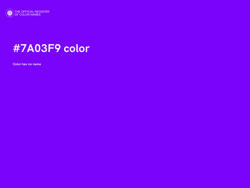 #7A03F9 color image