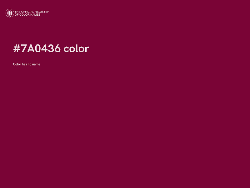 #7A0436 color image