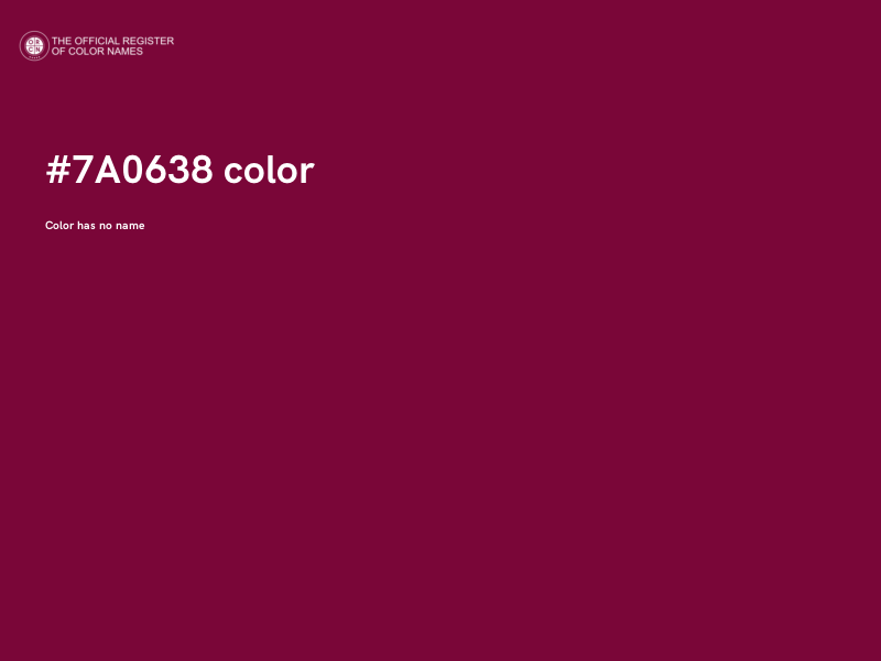#7A0638 color image