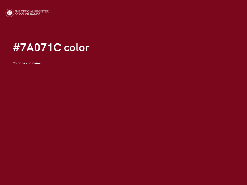 #7A071C color image
