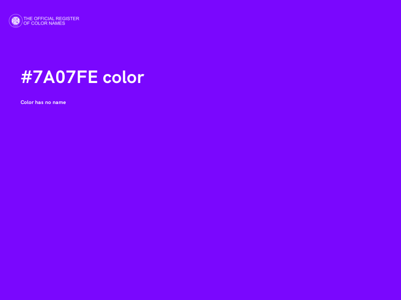 #7A07FE color image