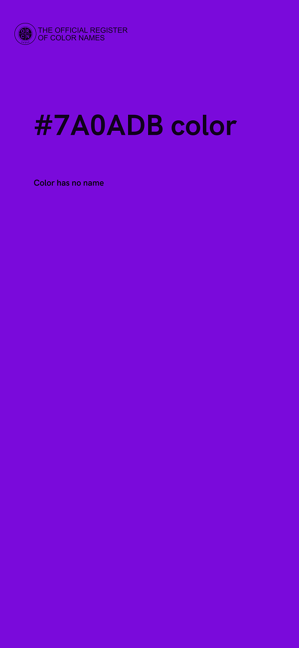 #7A0ADB color image