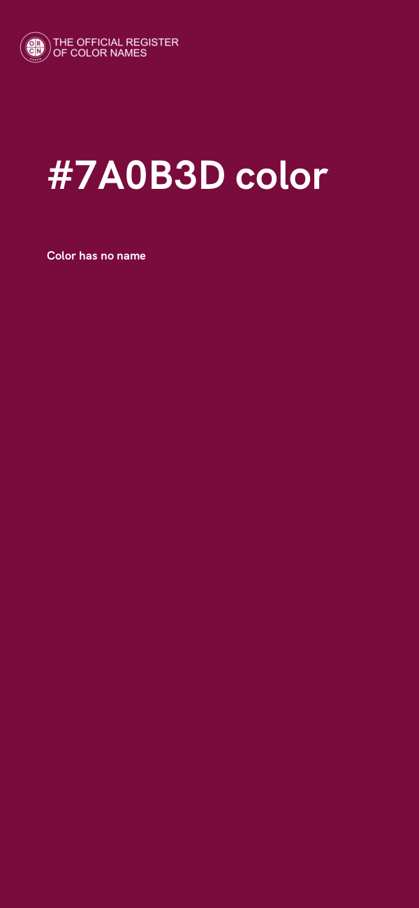 #7A0B3D color image