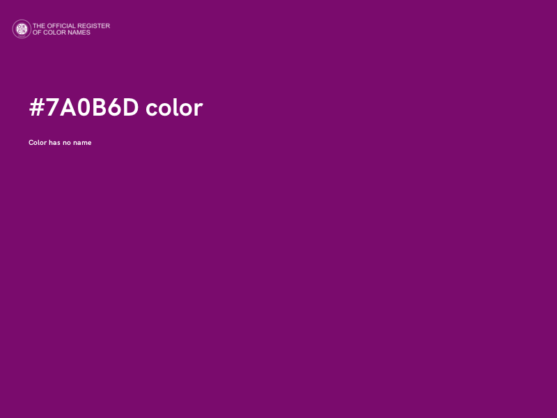 #7A0B6D color image