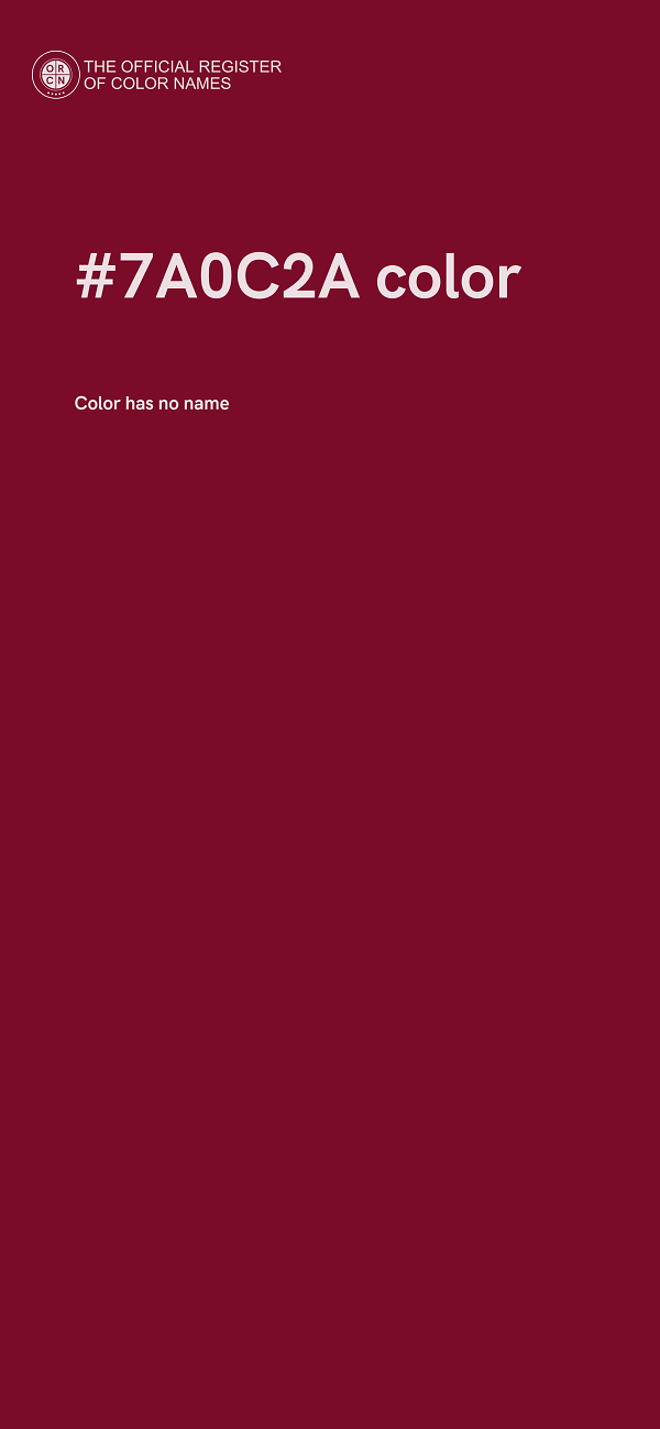 #7A0C2A color image