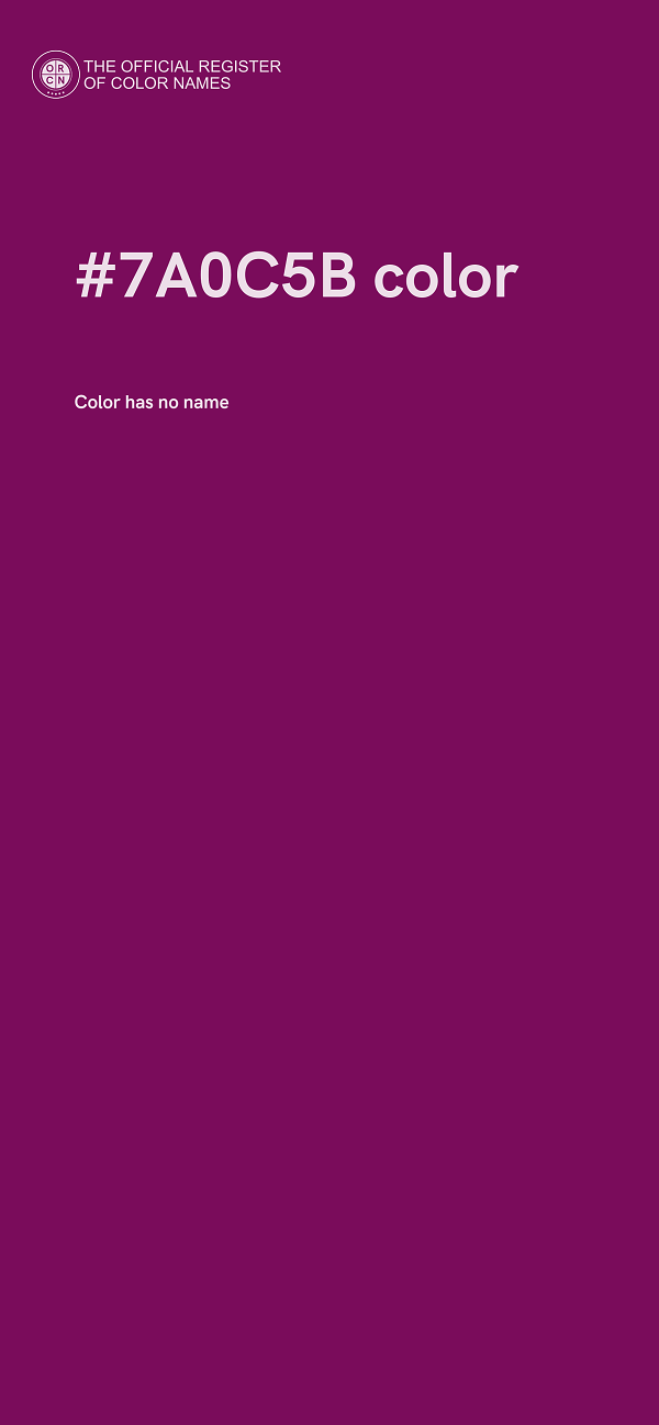 #7A0C5B color image