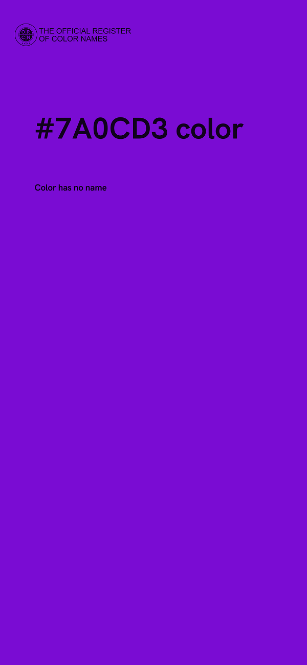 #7A0CD3 color image