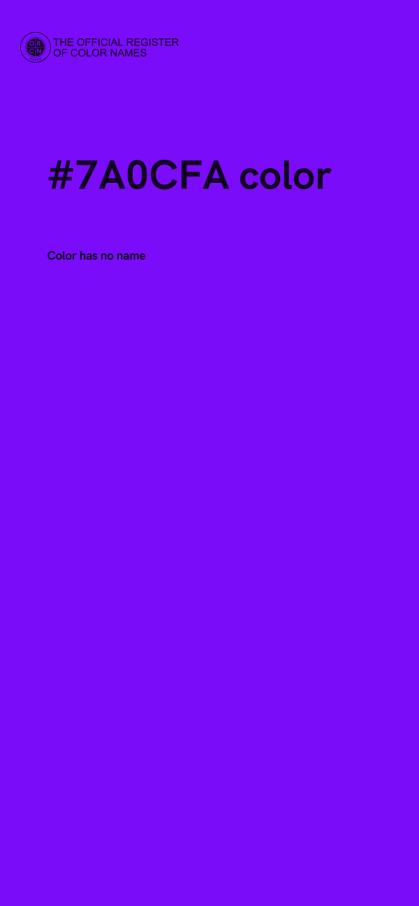 #7A0CFA color image