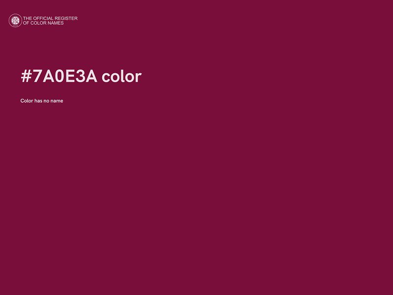 #7A0E3A color image