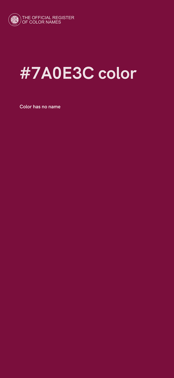 #7A0E3C color image