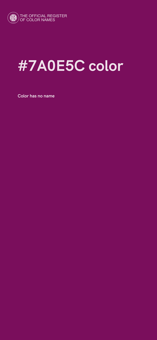#7A0E5C color image