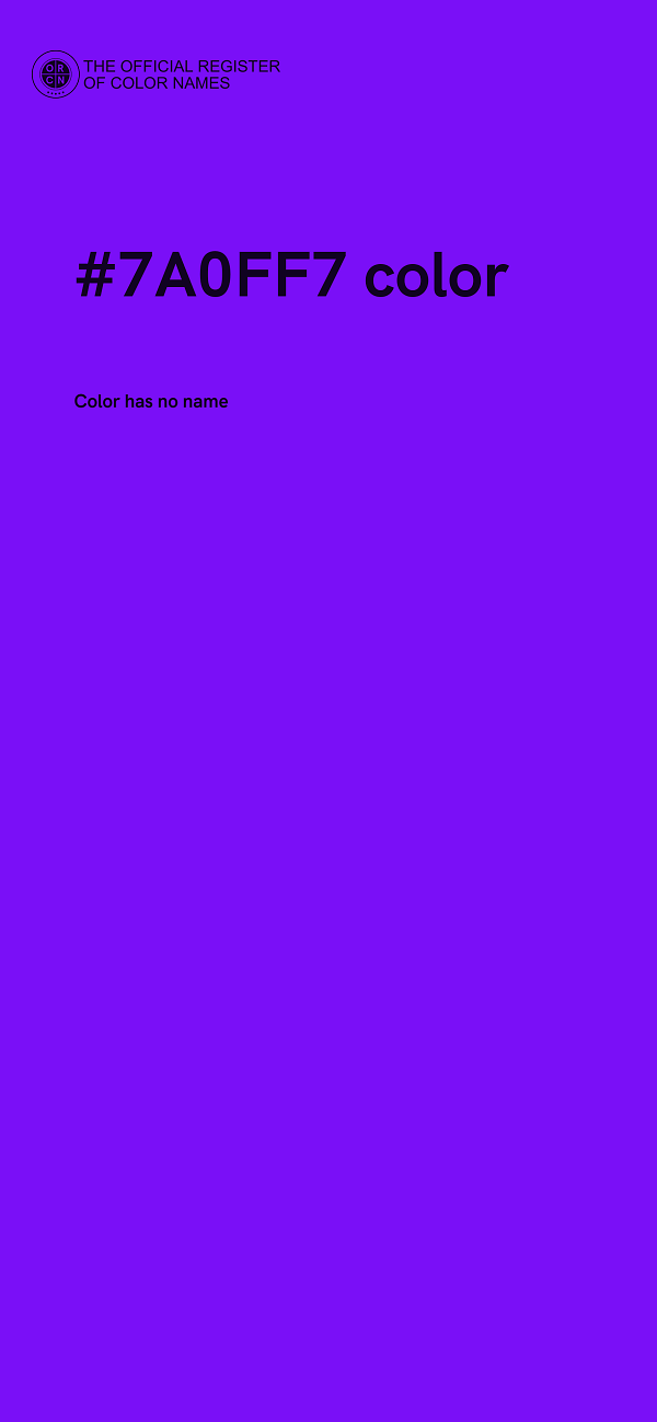 #7A0FF7 color image