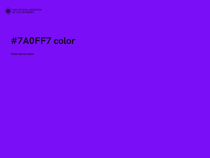 #7A0FF7 color image