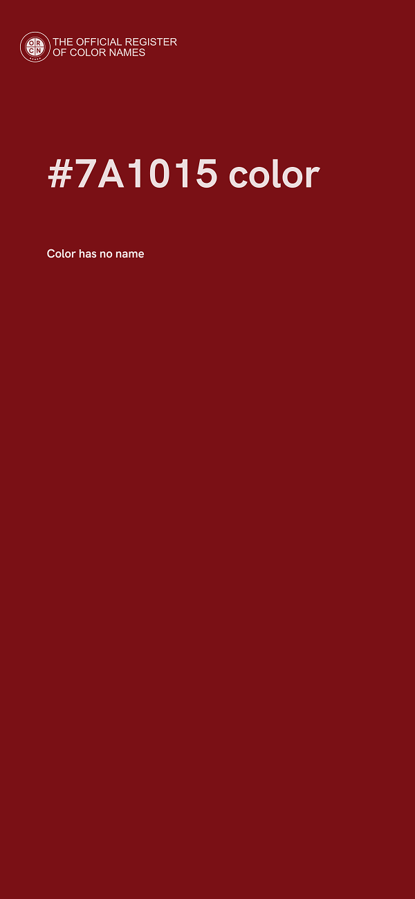 #7A1015 color image