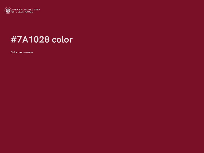 #7A1028 color image